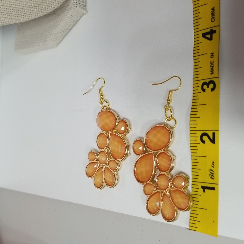 🌞Reincarnated Chunky Shimmer Mustard Yellow Jewelry Set - Picture 2 of 8